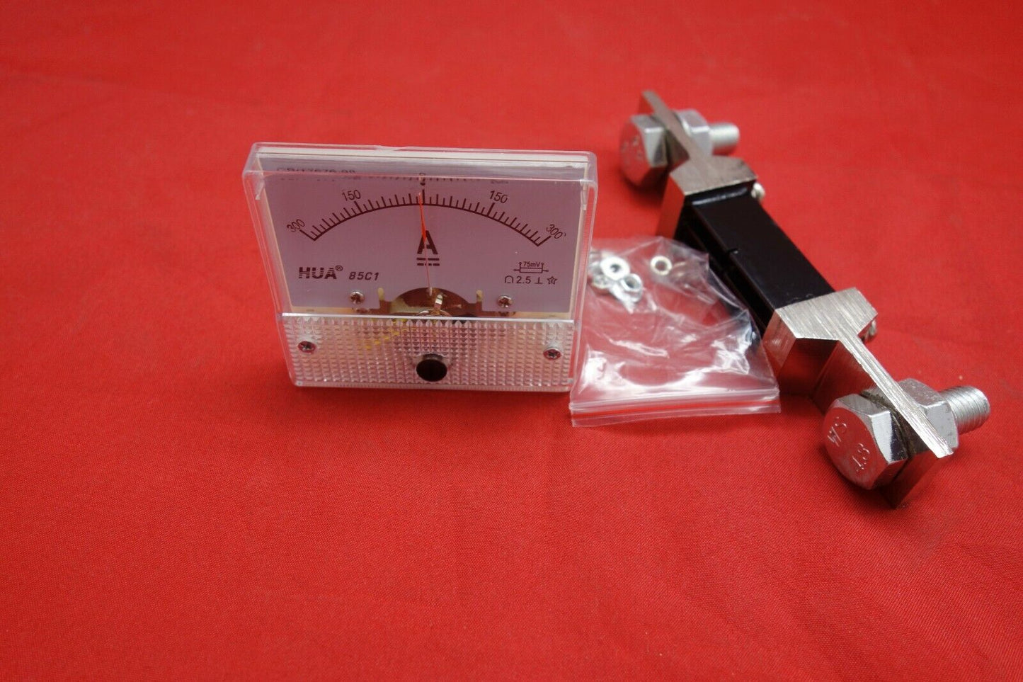 75mV DC Minus Zero Plus -300A - +300A 85C1 Analogue Ammeter AMP Panel meter
