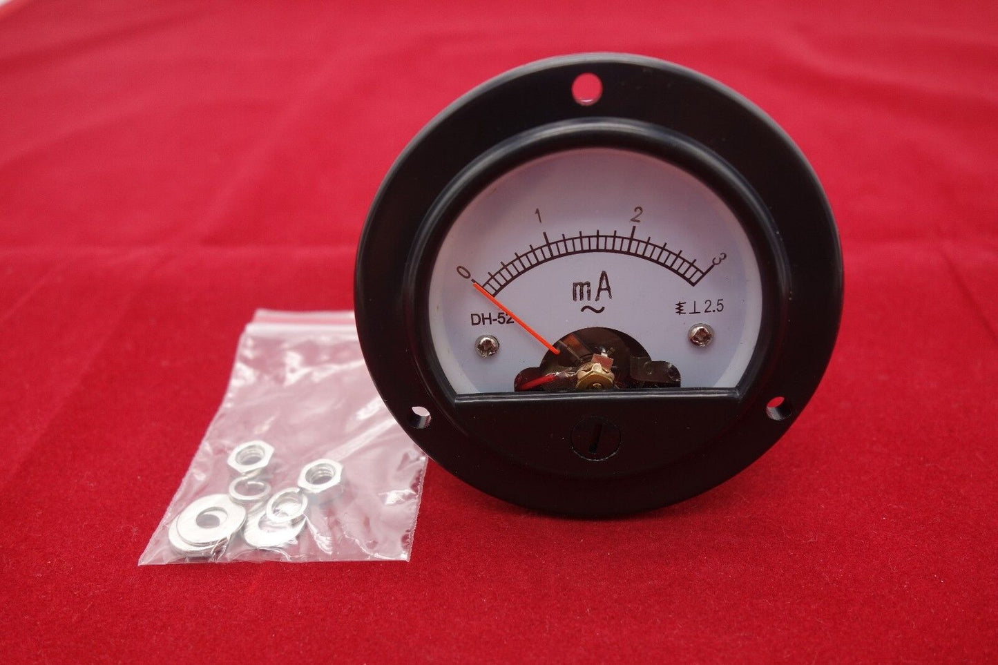 1pc AC 0-3MA Round Analog Ammeter Panel AMP Current Meter Dia. 66.4mm DH52