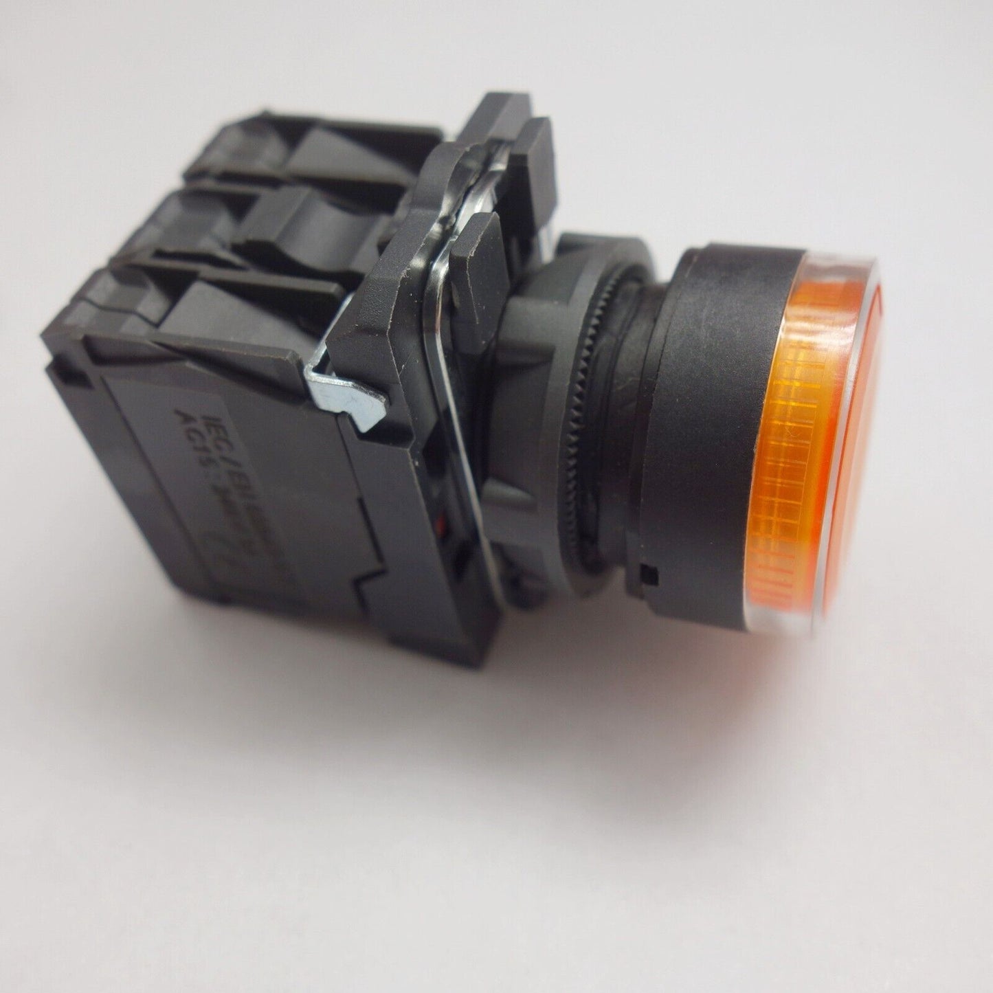 1PC 22mm Yellow Illuminated pushbutton Switch Fits XB5AW35M5 220V LED Momentary