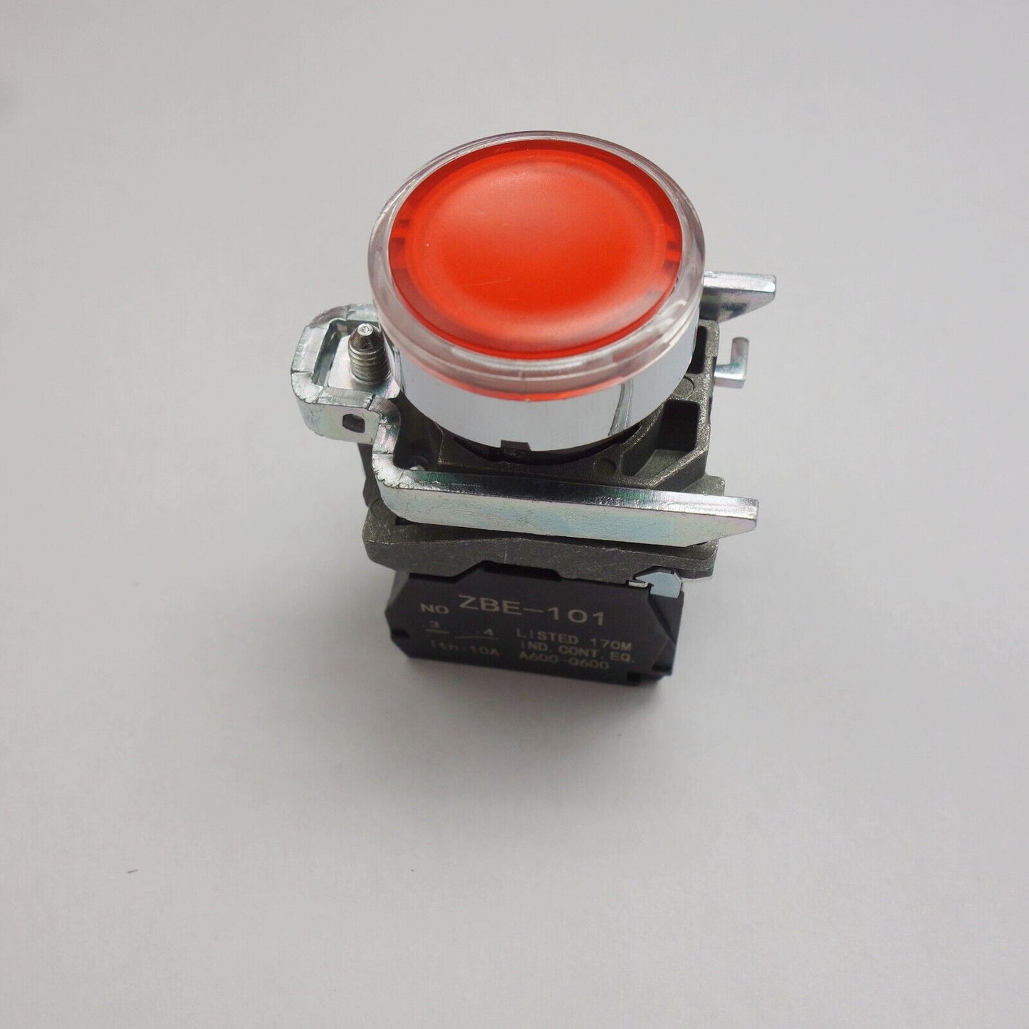 1PC 22MM Illuminated pushbuttons with flush push Fits XB4BW34M5 220V RED