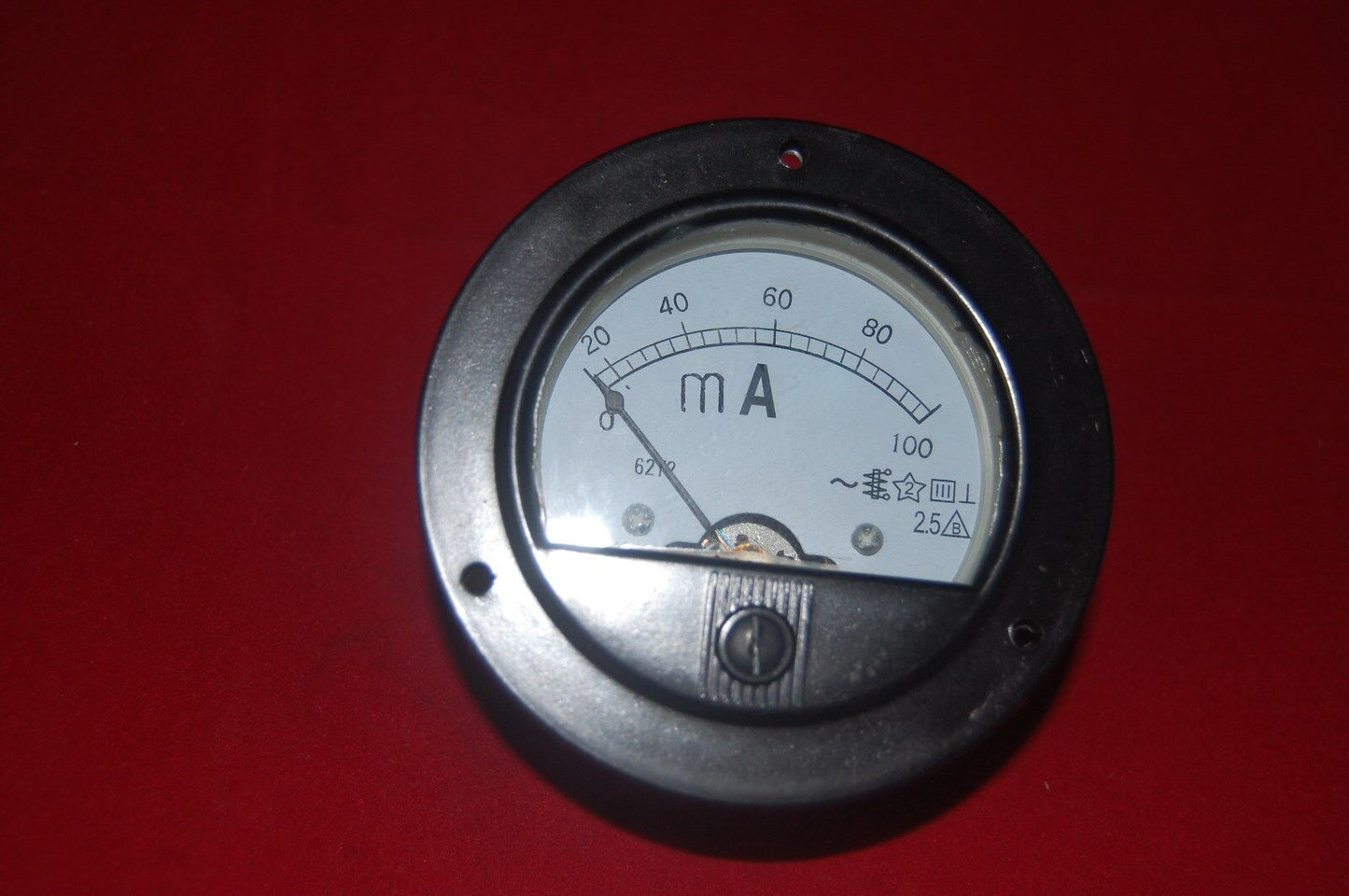 AC 0-100mA ROUND Analog Ammeter Panel AMP Current Meter Dia. 90mm direct Connect