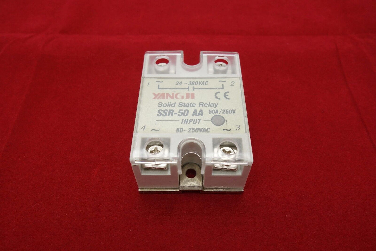 1pc SSR- 50AA Solid State Relay Module AC-AC with Cover 80-250V AC Input