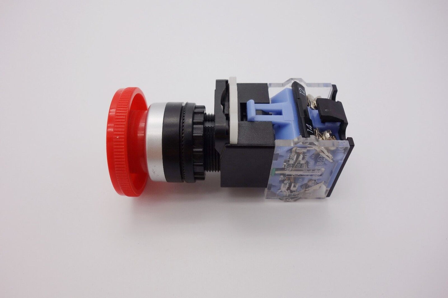 1PC 22mm Twist Release Emergency Stop Mark Mushroom 40mm Push Button Switch