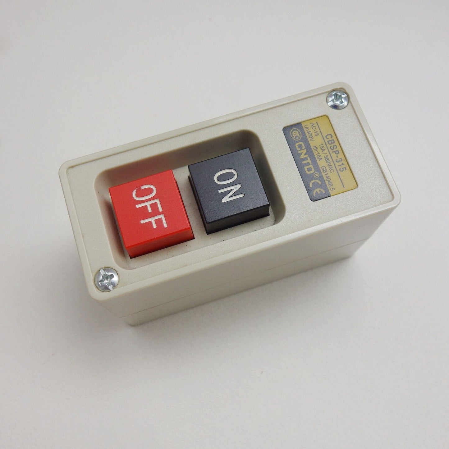 1PC 3 PHASES 2.2KW 15A ON/OFF Self-Locking POWER PUSHBUTTON SWITCH Fits TBSP315