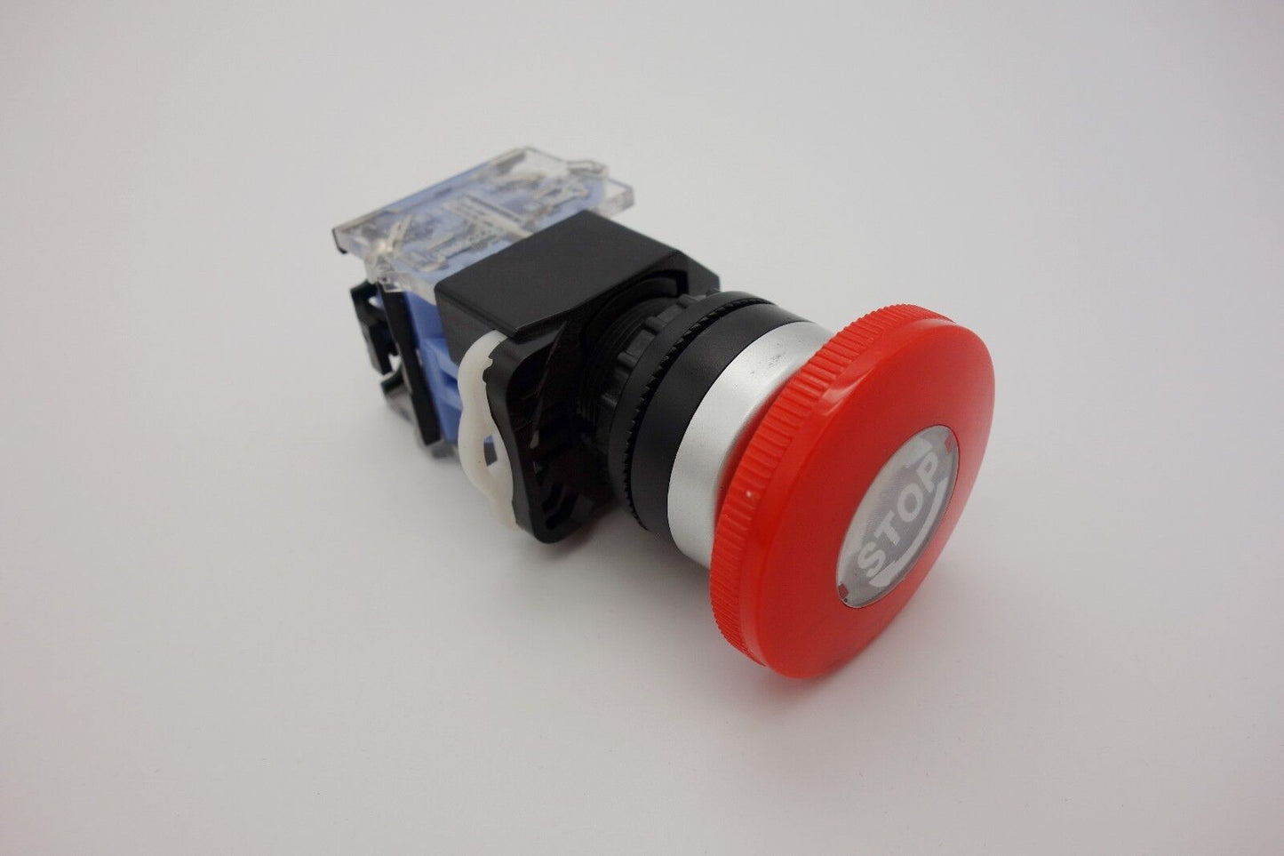 1PC 22mm Twist Release Emergency Stop Mark Mushroom 40mm Push Button Switch