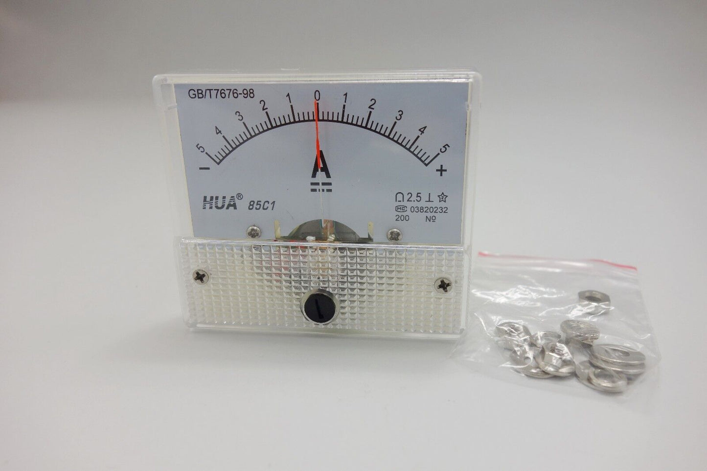 DC Minus Zero Plus -5A-0+5A Analog 85C1 Analogue Ammeter AMP Panel meter