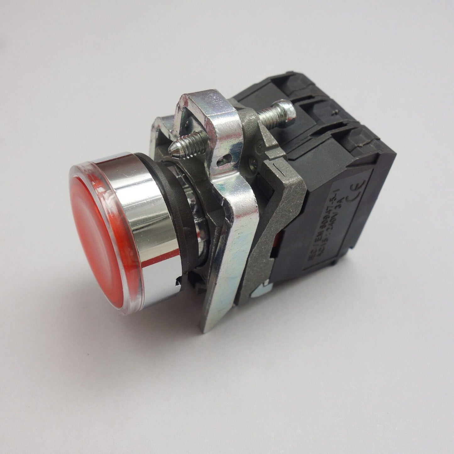 1PC 22MM Illuminated pushbuttons with flush push Fits XB4BW34M5 220V RED