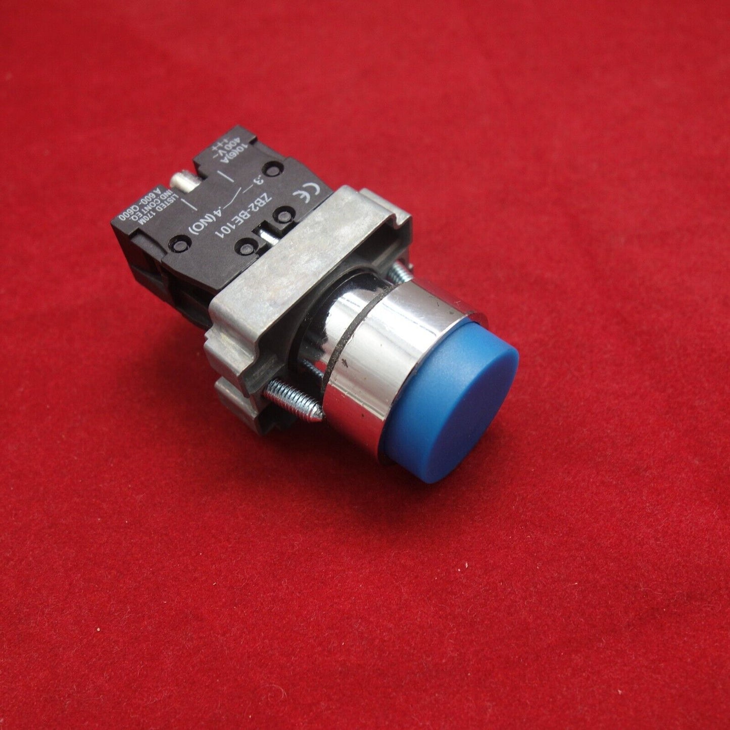 2PC 22MM PUSHBUTTON SWITCH FITS XB2BL61 BLUE 1NO Projecting push