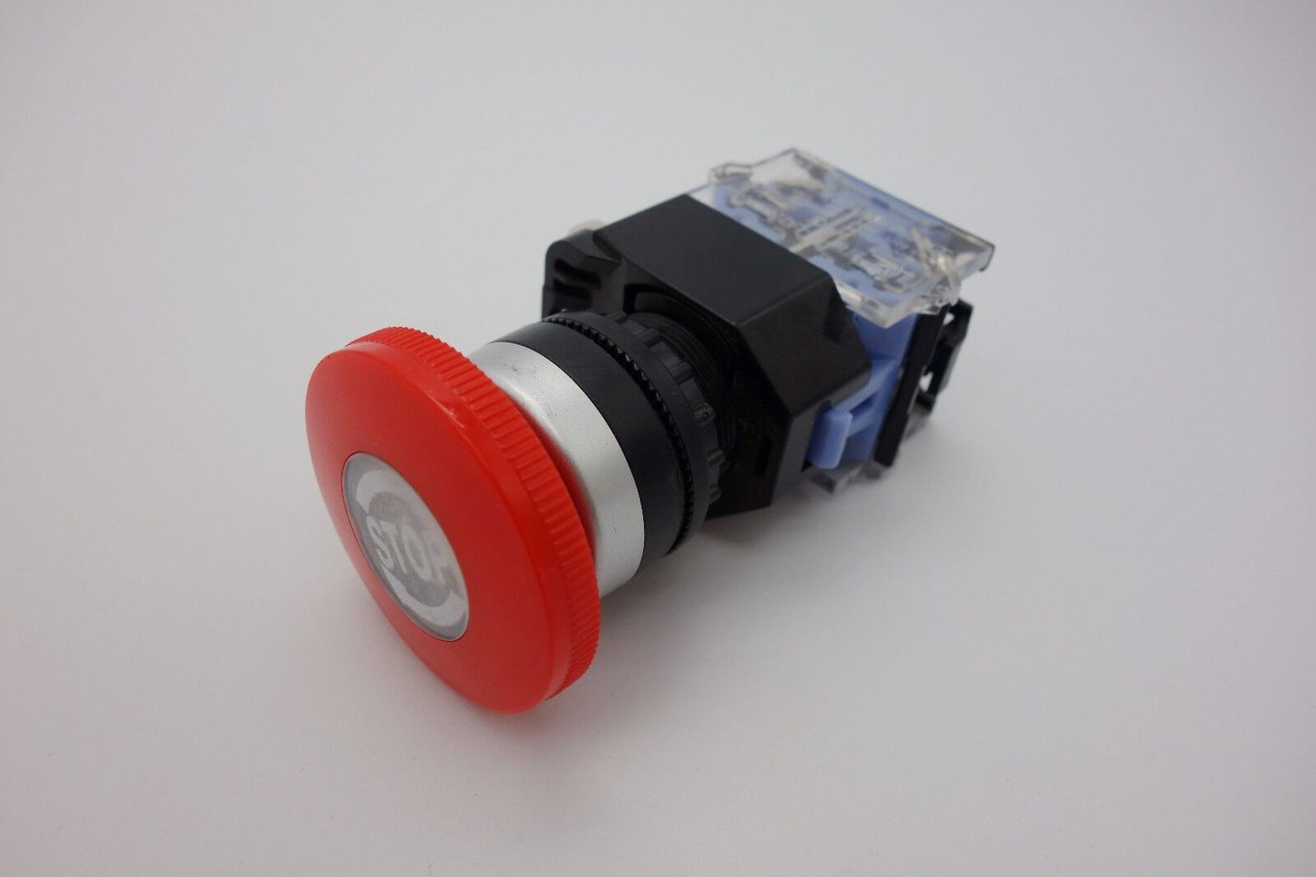 1PC 22mm Twist Release Emergency Stop Mark Mushroom 40mm Push Button Switch