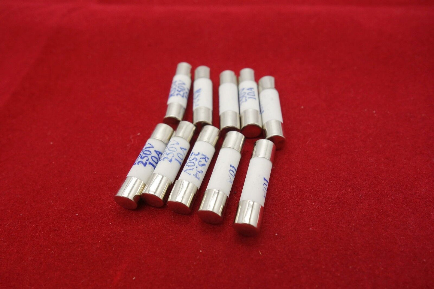 LOT OF 10 Pcs 250V 10A 5 x 20mm Ceramic Cylindrical Fuse Links RS54 aR Fast Blow
