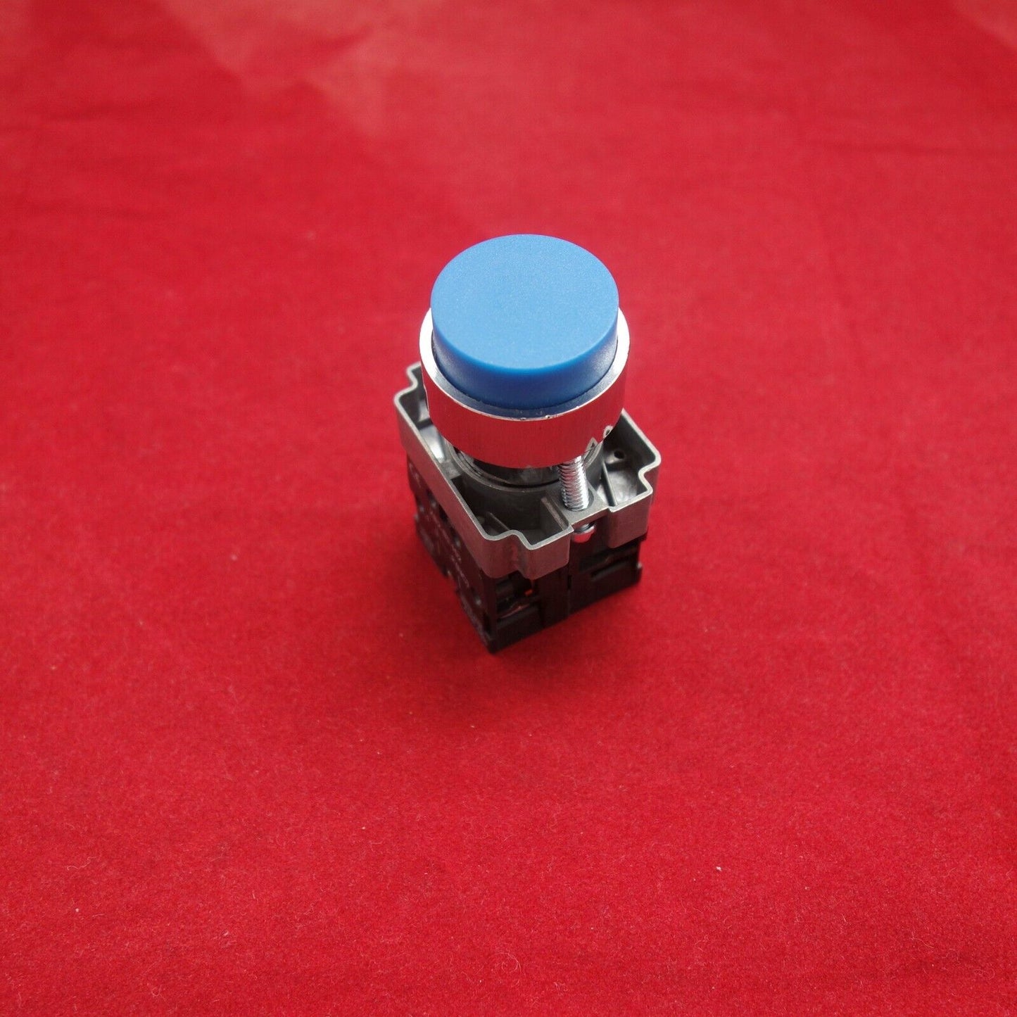 1PC 22MM PUSHBUTTON SWITCH FITS XB2BL65 BLUE 1NC/1NO Projecting push