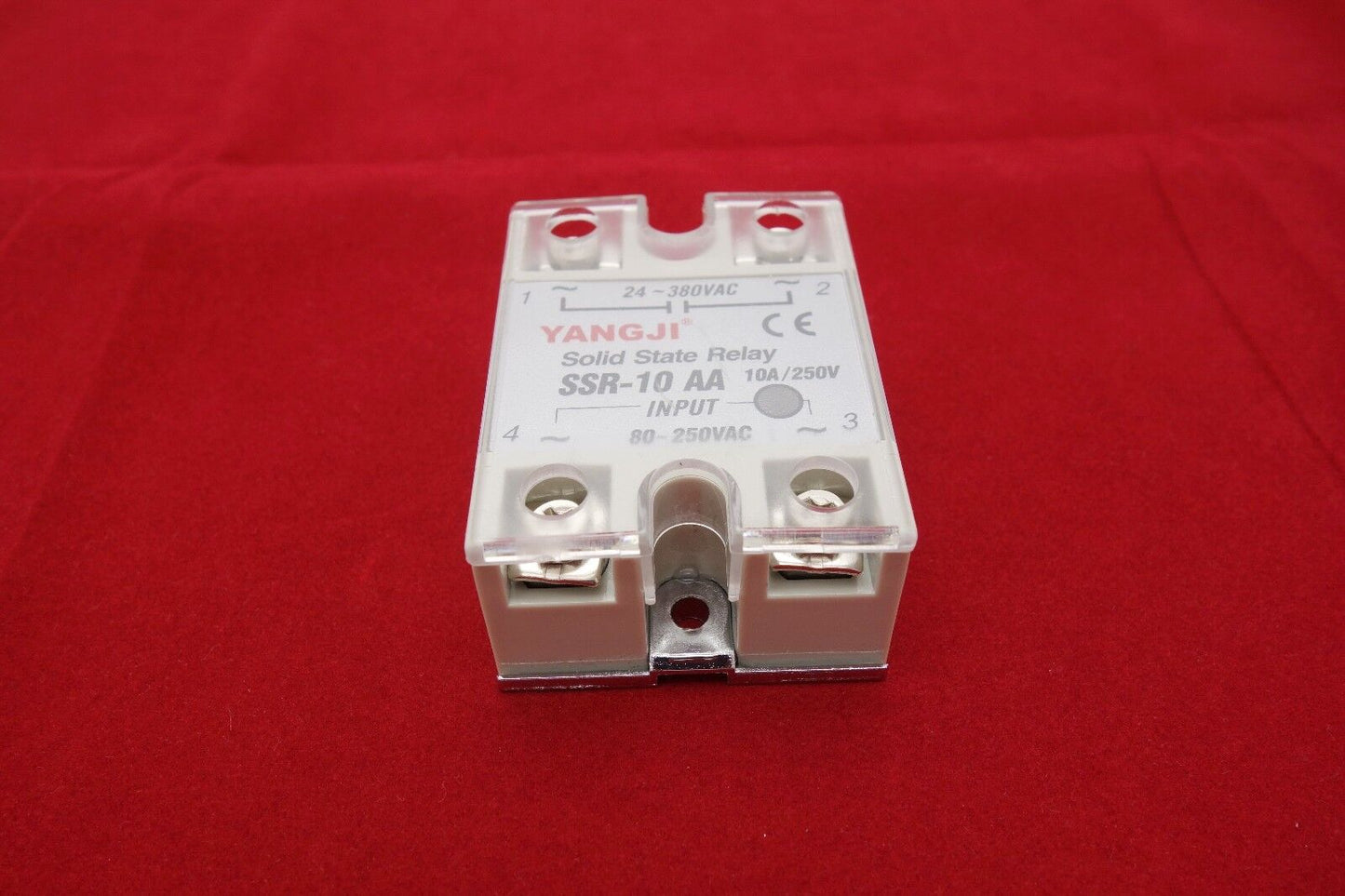 1pc SSR- 10AA Solid State Relay Module AC-AC with Cover 80-250V AC Input