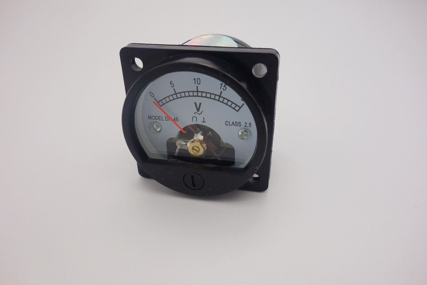 1pc AC 0-20V ROUND Analog Voltmeter Panel Voltage Meter SO45 directly Connect
