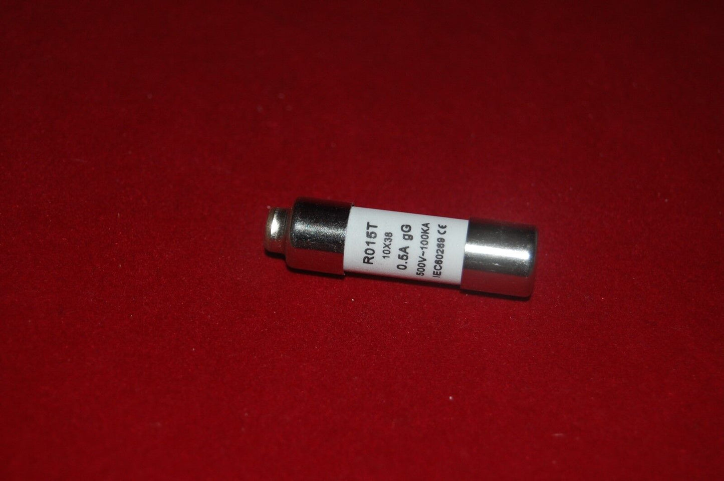 5Pcs ATQR 500V 0.5A 10 x 38mm Ceramic Cylindrical Fuse Links gG RO15T Time delay