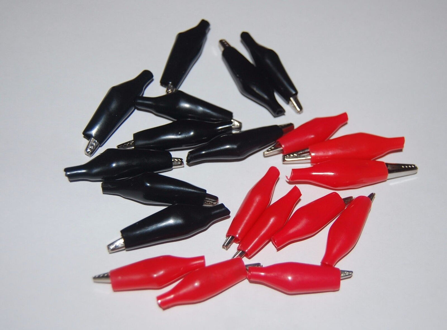 10 Pairs Crocodile/ Alligator/ Electrical Clips/ Clamps 35mm (1 3/8") Length