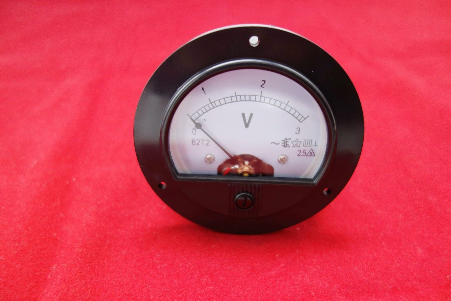AC 0-3V Round Analog Voltmeter Voltage Panel Meter Dia.90mm direct Connect