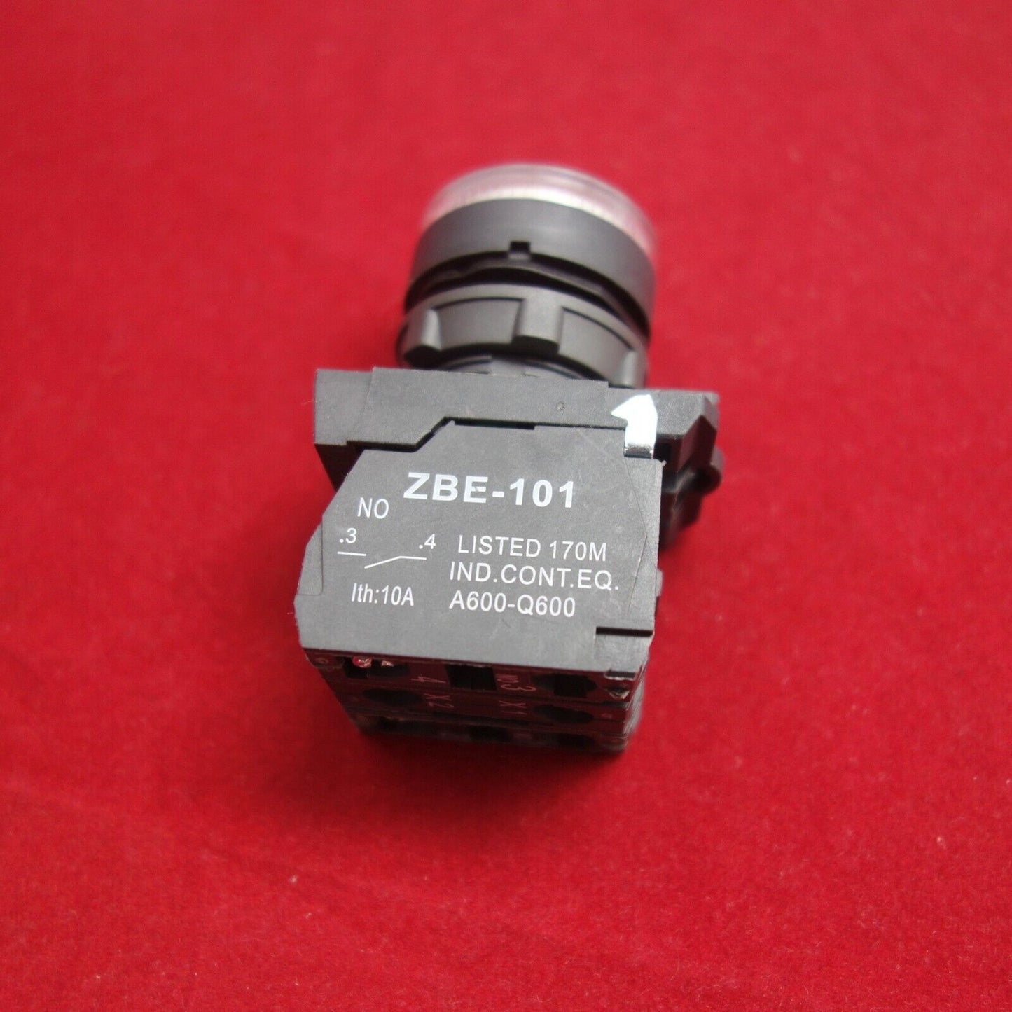 Illuminated 22MM pushbuttons with flush push Fits XB5AW31M5 White 220V Momentary