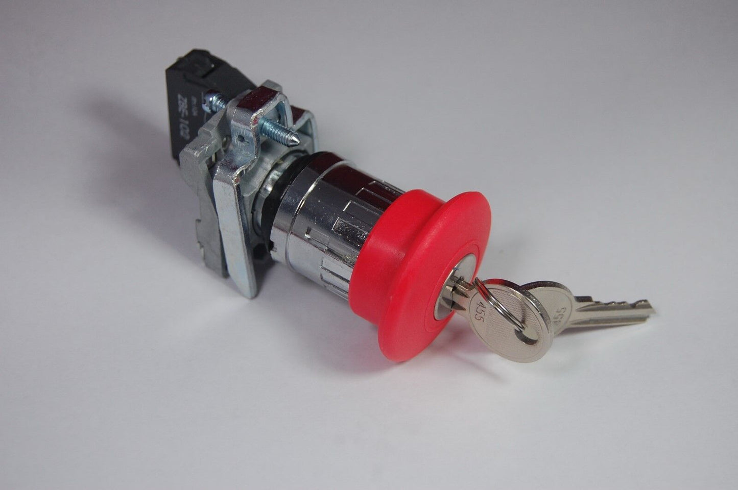 1PC Mushroom head Key release Emergency switching off pushbuttons Fits XB4BS142