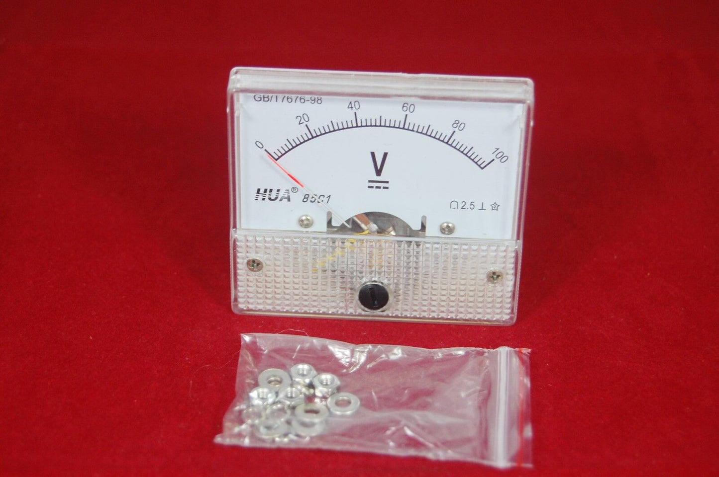 1PC DC 0-100V Analog 85C1 Voltage Analogue Panel meter Directly connnected