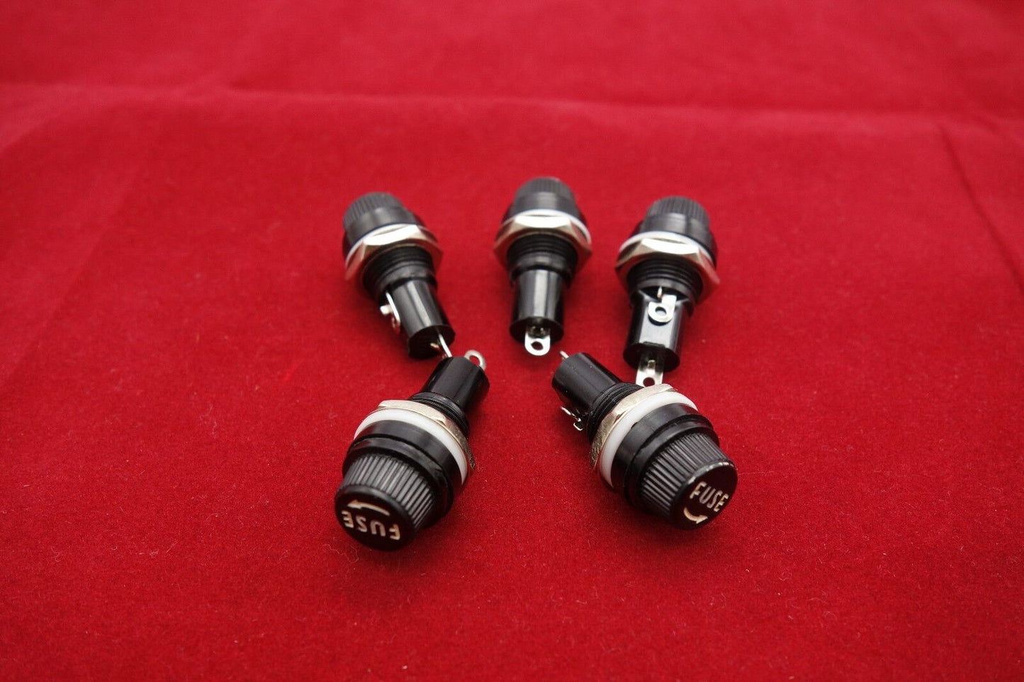 5PCS Panel Mounting Dia.12.1mm Fuse holder Screw type for 5x20mm fuse PTF75B