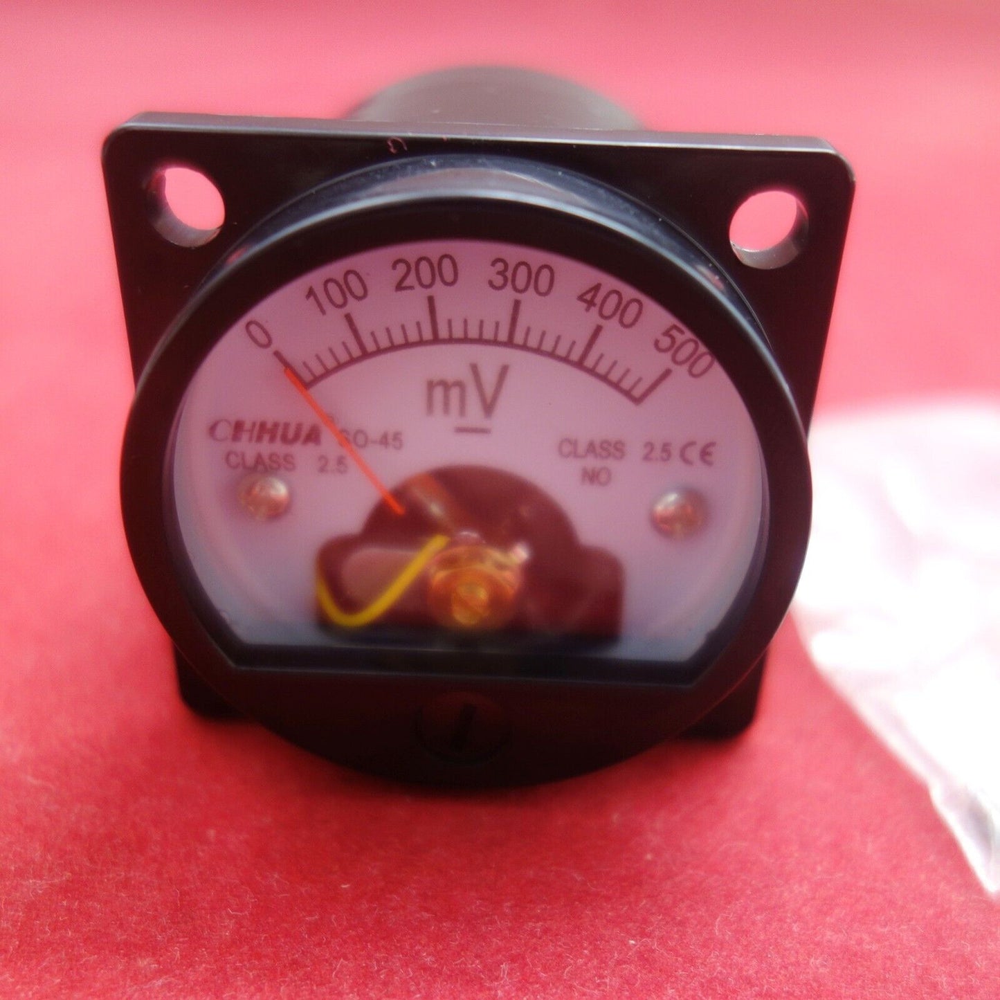 1pc DC 0- 500mV millivolt Analog Voltmeter Analogue Voltage panel meter SO45