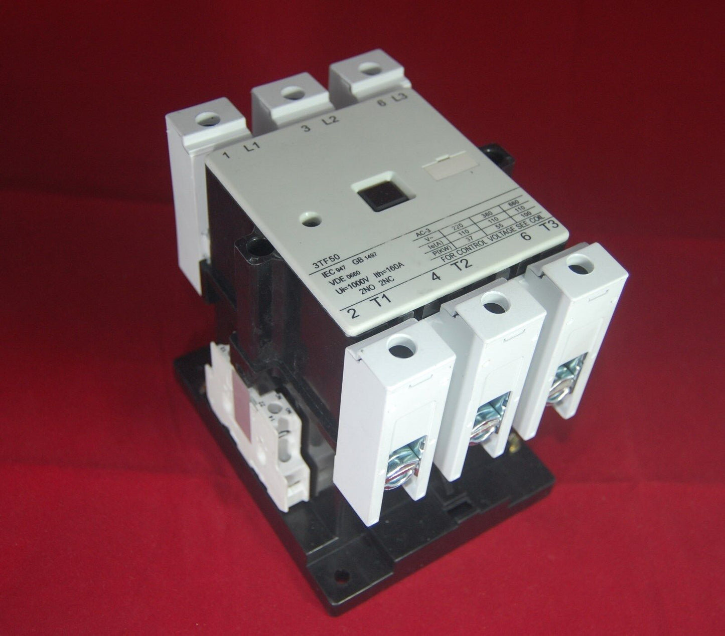 1pc NEW FITS 3TF5022 AC CONTACTOR 150A COIL AC 220V 50/60HZ