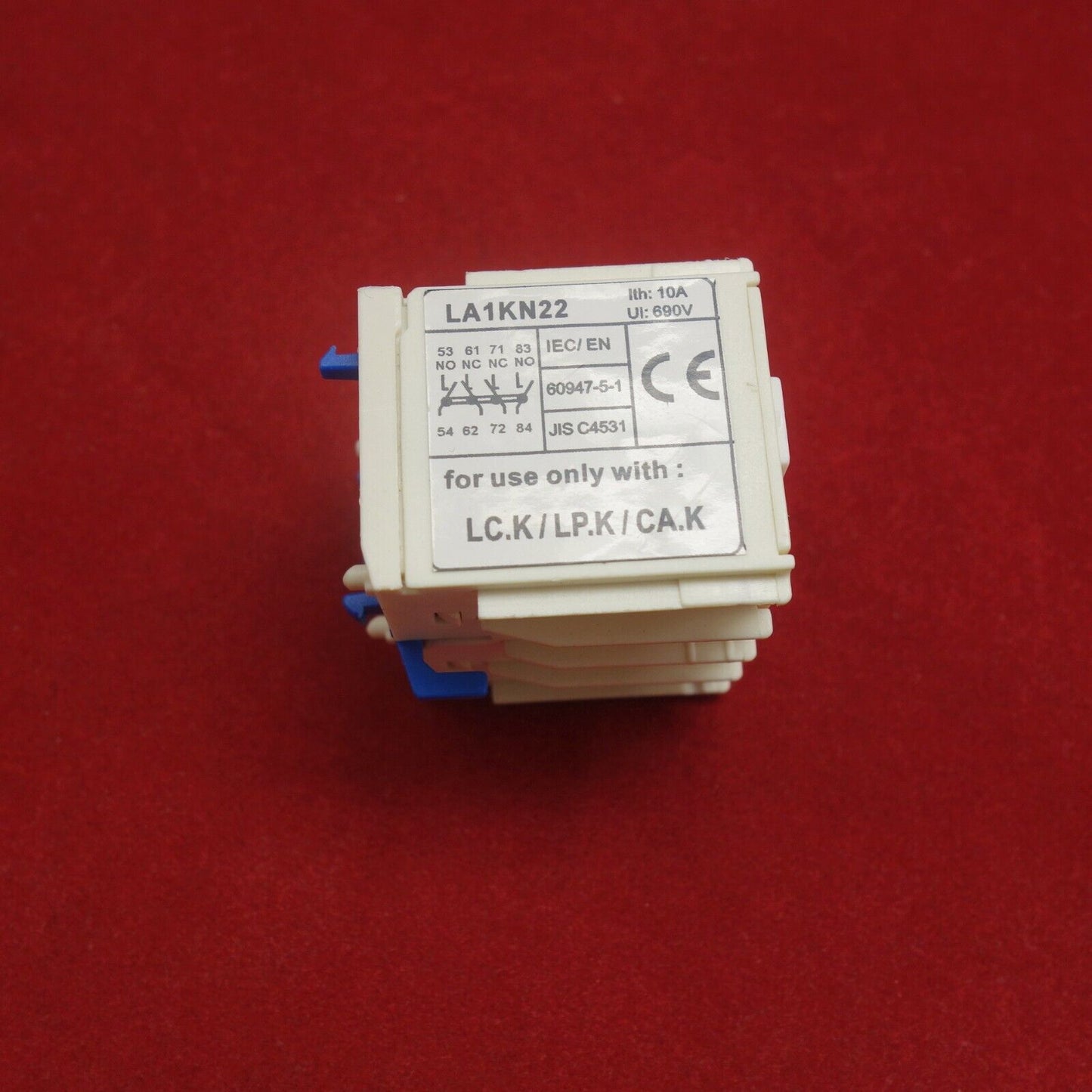 1PC Auxiliary Contact Block FitS LA1KN22 2NO/2NC USE WITH LC.K LP.K CA.K CONTACT