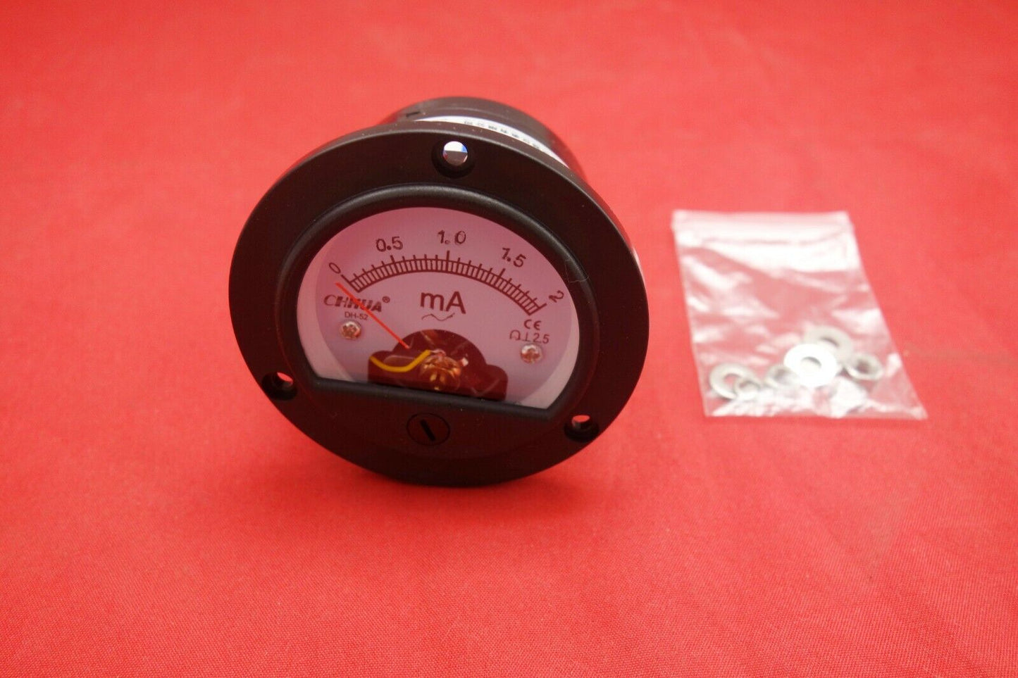 1pc AC 0-2MA Round Analog Ammeter Panel AMP Current Meter Dia. 66.4mm DH52