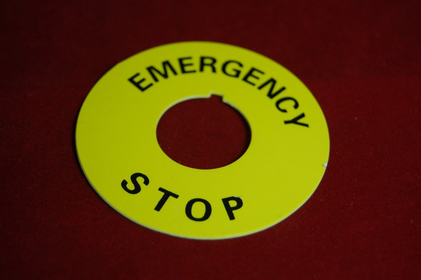 2pcs 60mm Circular Legend plate for Emergency stop Fits ZBY9330 ZB2-9330