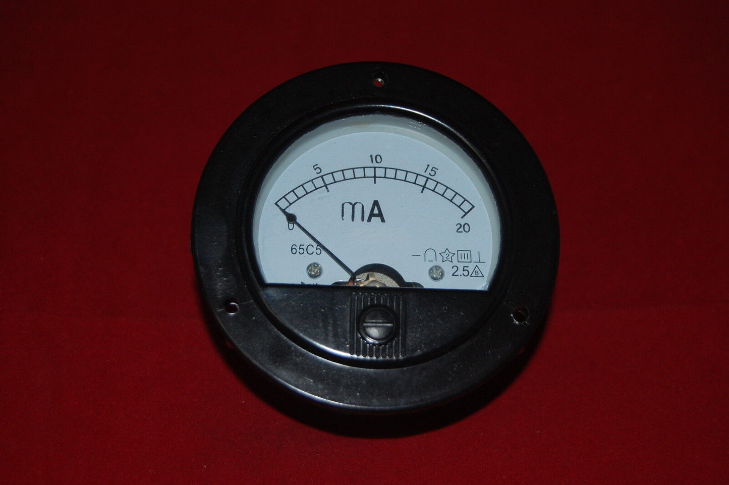 DC 0-20mA Round Analog Ammeter Panel AMP Current Meter Dia. 90mm Direct Connect