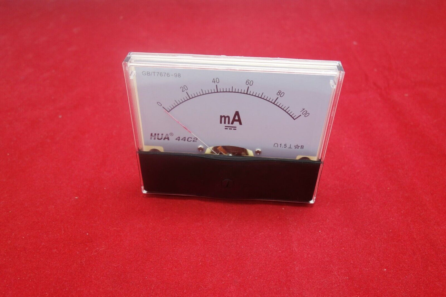 1pc DC 100mA Analog Ammeter Panel Current Meter 44C2 80*100MM DC direct Connect