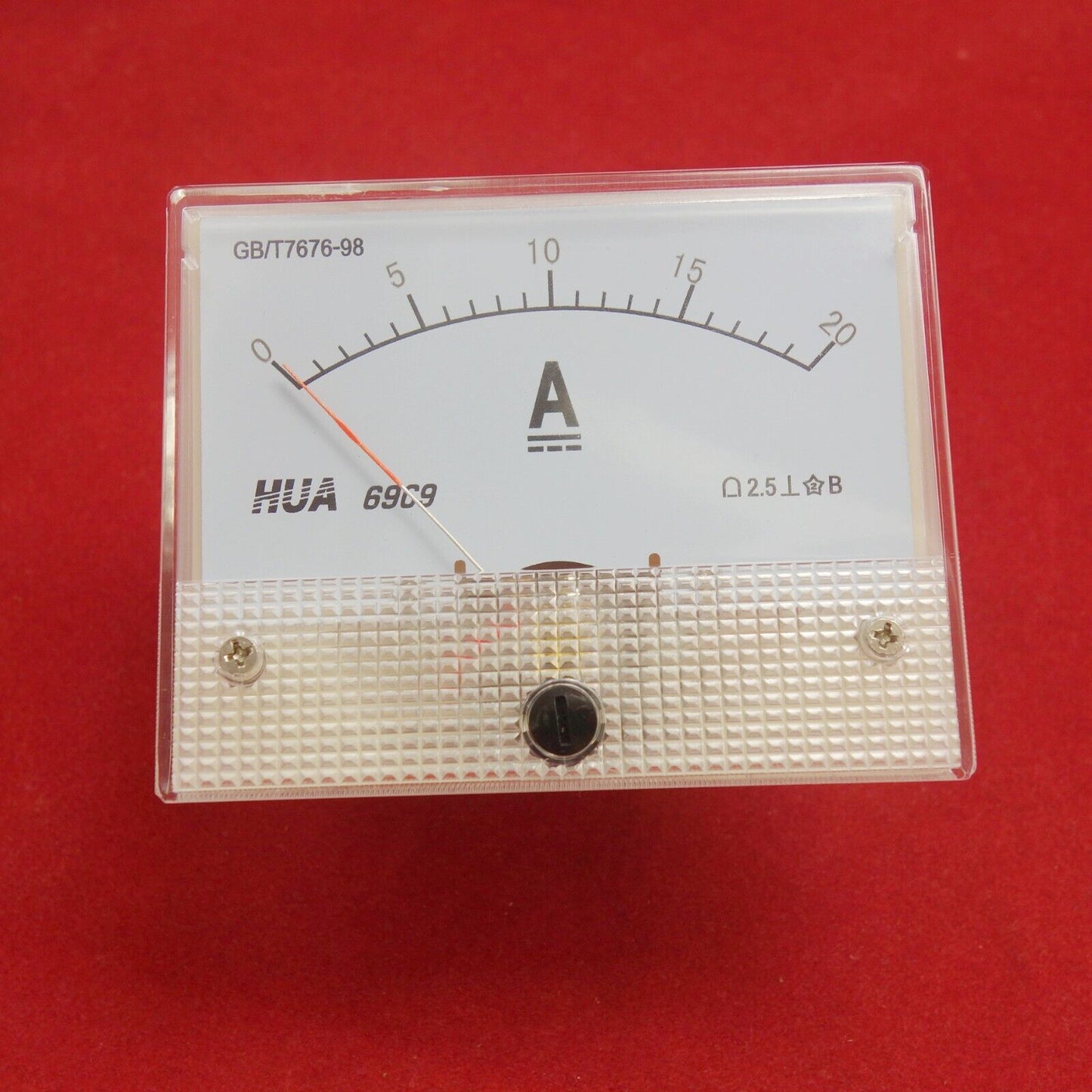 1PC DC 0-20A Analog Ammeter Panel AMP Current Meter 80*65MM 69C9 direct Connect