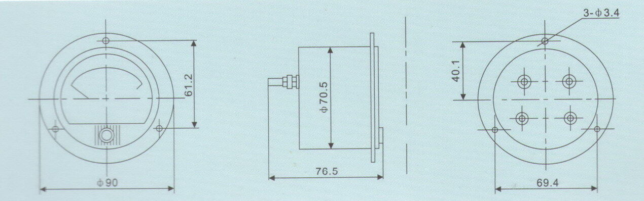 DC 700A Round Analog Ammeter Panel AMP Current Meter Dia. 90mm with shunt