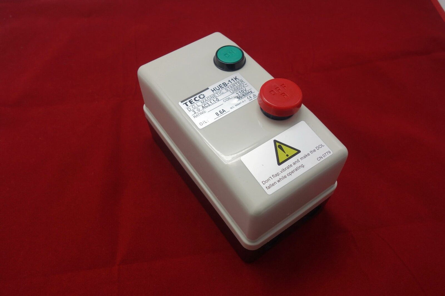 AC 110V Coil 8.5-12.5A 3 Phase Control Motor Magnetic Starter HUEB-11K