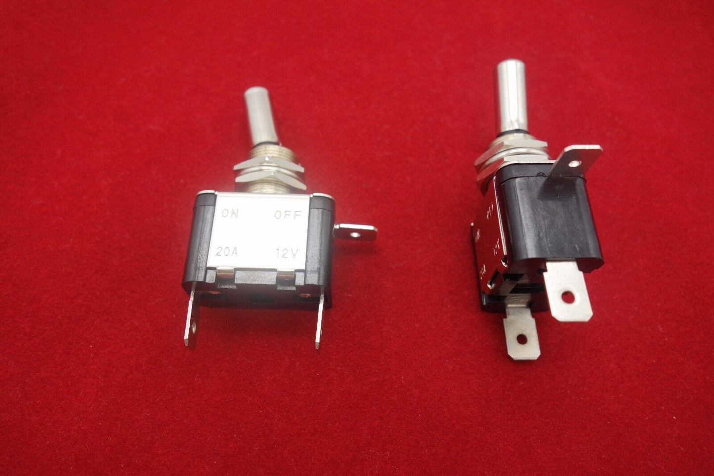 2PCS Car 12V 20A ON-OFF Yellow LED Light Toggle Rokcer Switch SPST Maintained