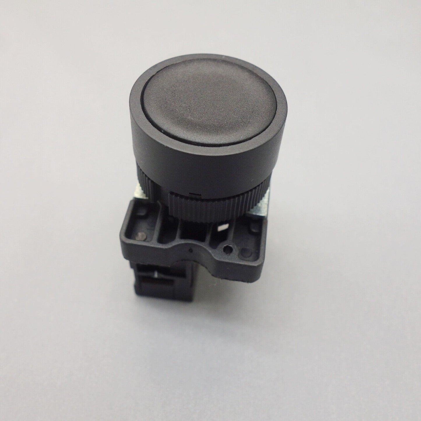 2PCS 22MM PUSHBUTTON SWITCH FITS XB2EA21 Black 1No flush push Momentary Plastic