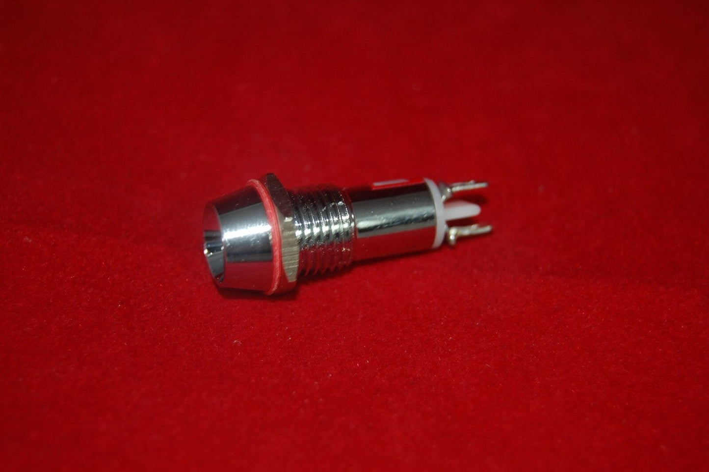 5Pcs 12V AC/DC Panel Cutout 10mm Metal Yellow LED Indication Signal Pilot Lights