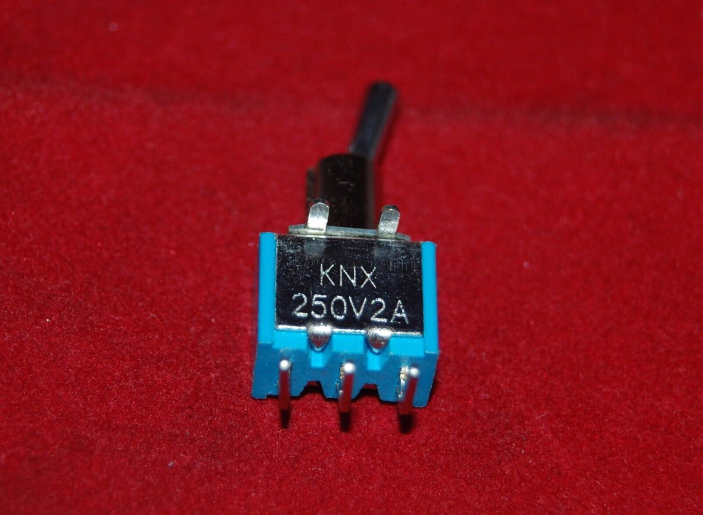 10PCS SPDT Miniature bend 3 pins Toggle Switches ON-OFF-ON Maintained 250VAC 2A