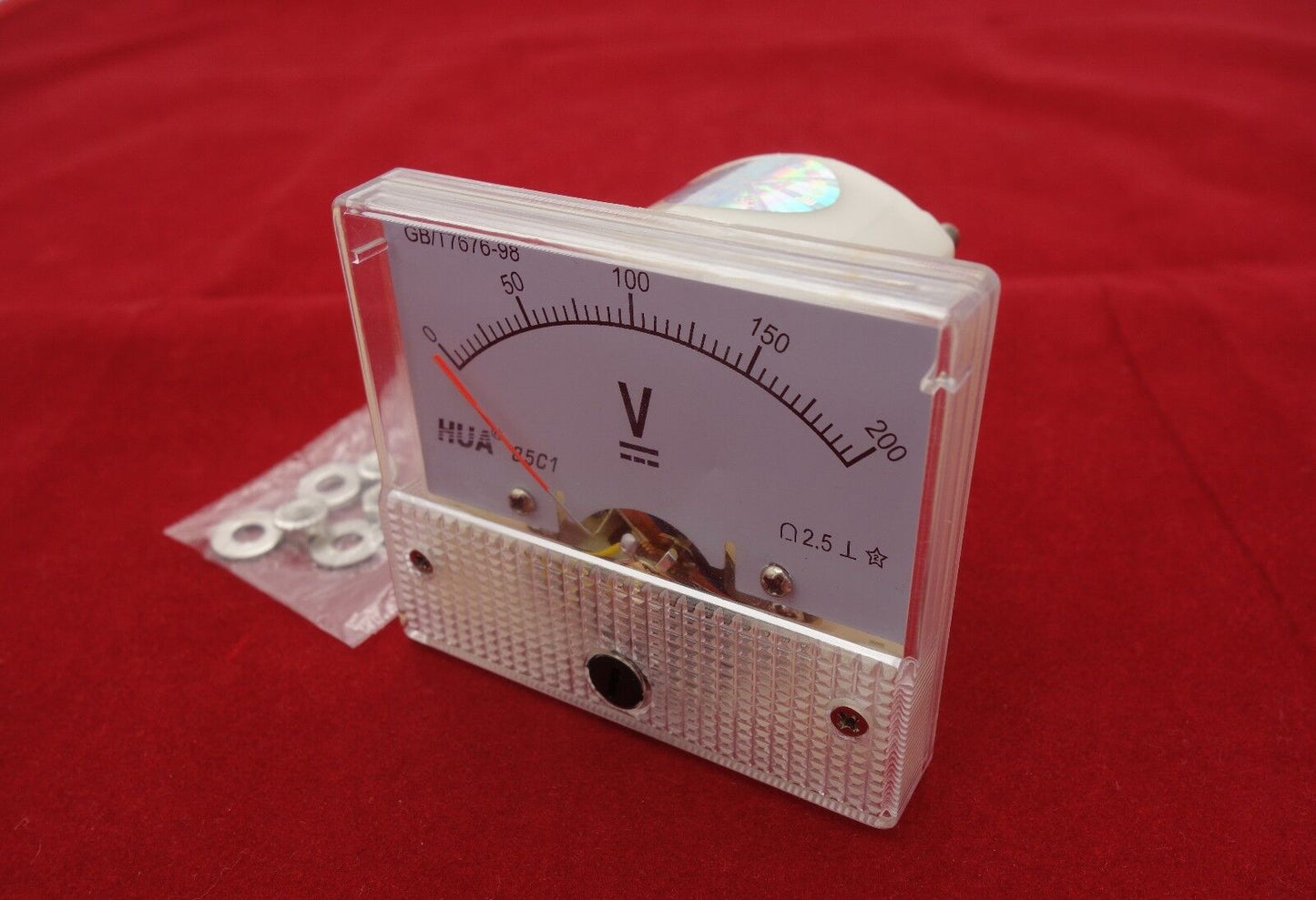 DC 0-200V Analog 85C1 Voltage Analogue Panel meter Directly connnected