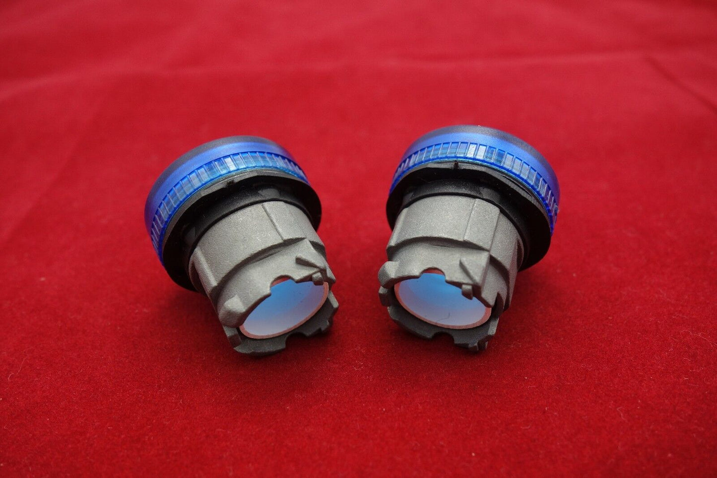 2PCS Fits ZB4 BV06 Blue color head only 22mm For use with BA9S Base Fitting