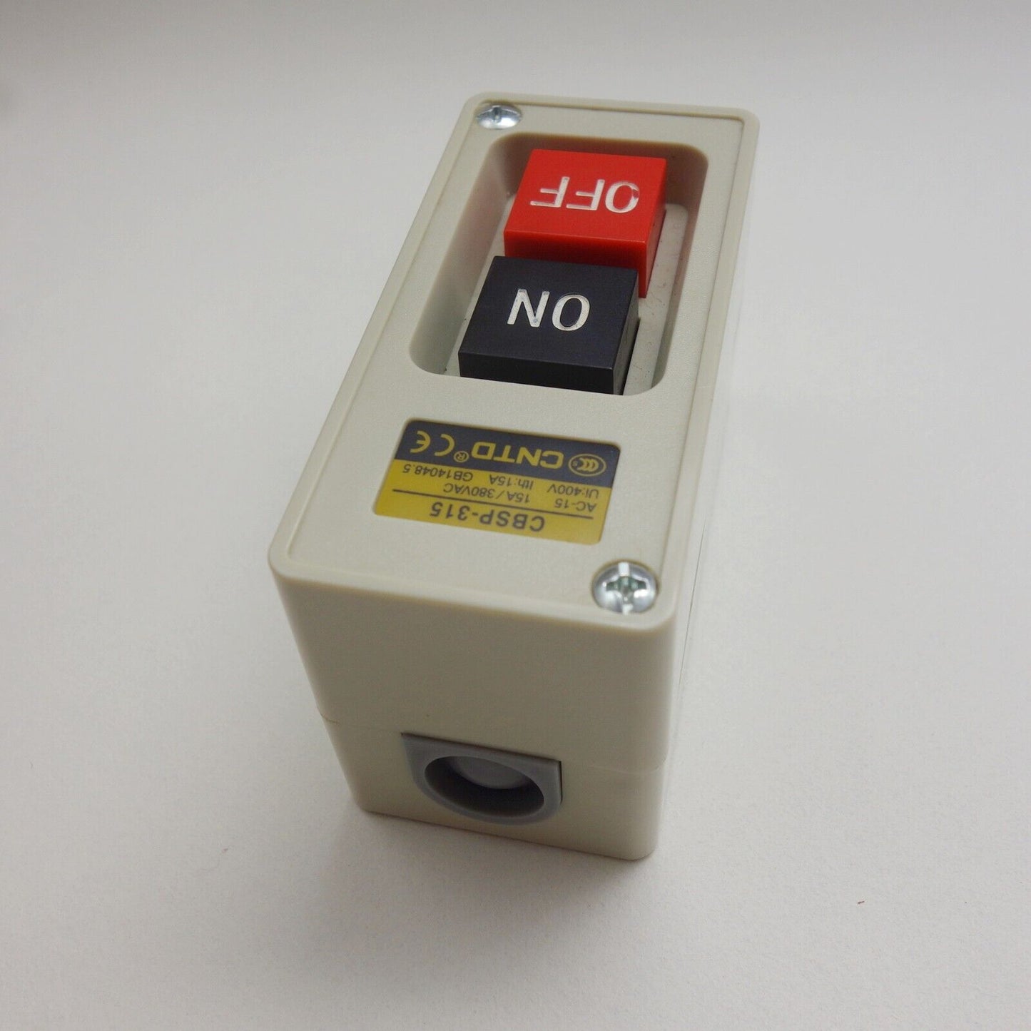 1PC 3 PHASES 2.2KW 15A ON/OFF Self-Locking POWER PUSHBUTTON SWITCH Fits TBSP315