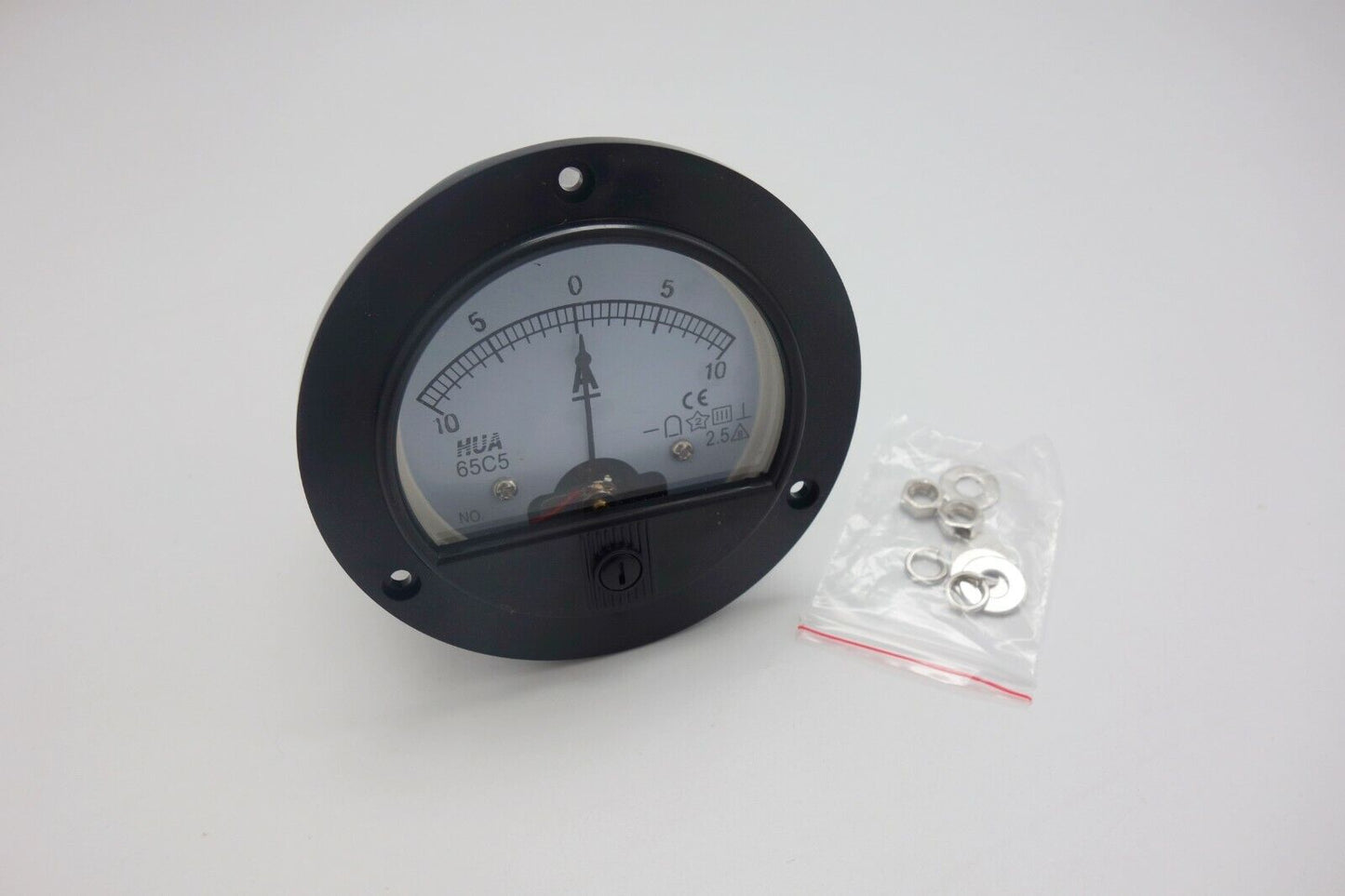 DC Minus Zero Plus -10A-0+10A Analog Dia.90mm Analogue Ammeter AMP Panel meter