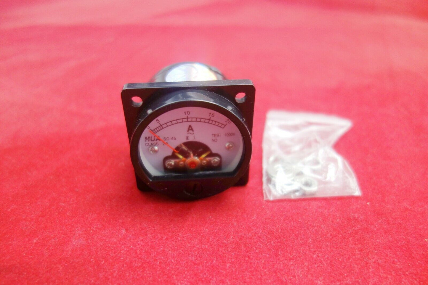 1pc AC 0-20A Analog Ammeter Panel AMP Current Meter SO45 directly Connect
