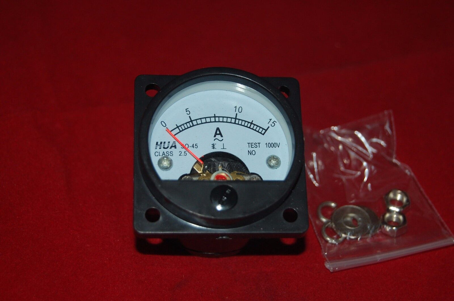 AC 0-15A Analog Ammeter Panel AMP Current Meter SO45 directly Connect