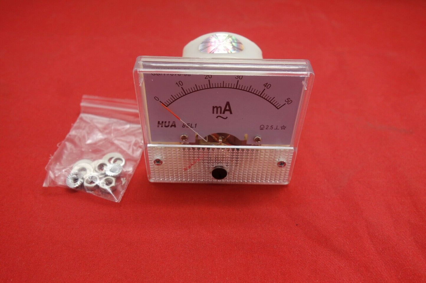 AC 50mA Analog Ammeter Panel AMP Current Meter 85L1 0-50mA directly connected