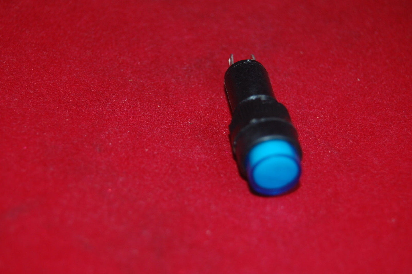 5PCS 10MM Blue ROUND LED ILLUMINATED Pilot Lamp 6.3V DC/AC 2 PINS