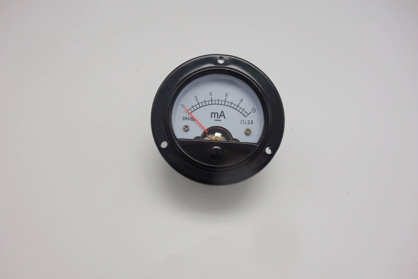 DC 0- 10mA Round Analog Ammeter Panel Current Dia. 66.4mm DH52 direct connect