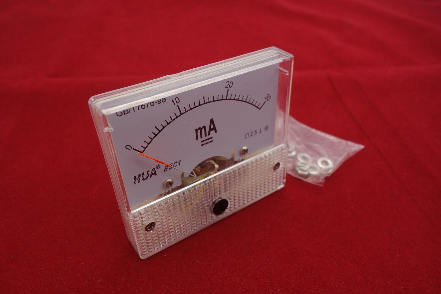 DC 30mA Analog Ammeter Panel Current Meter 85C1 0-30mA DC directly Connect