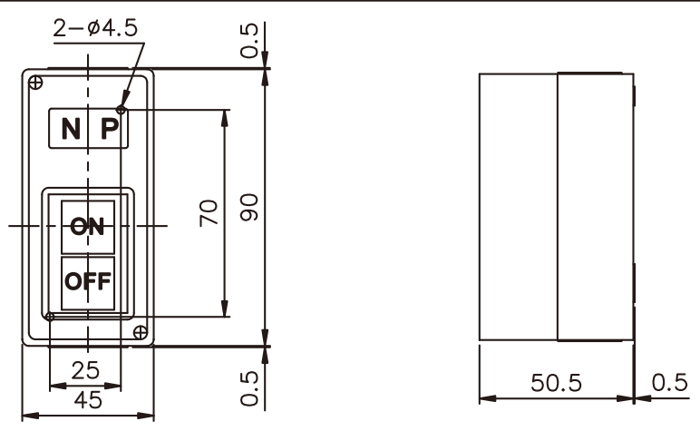 1PC 3 PHASES 3.7KW 30A ON/OFF Self-Locking POWER PUSHBUTTON SWITCH Fits TBSP330
