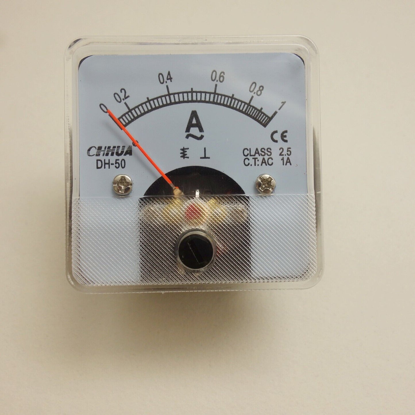 1PC AC 1A Analog Ammeter Panel AMP Current Meter 50*50mm 0-1A
